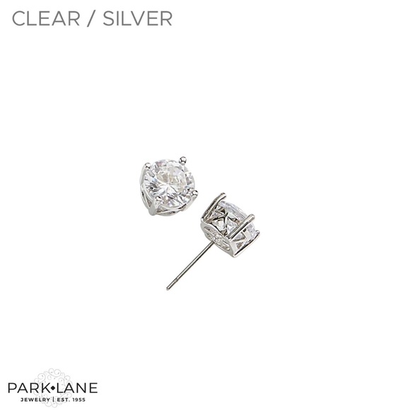 Park Lane Jewelry - Park Lane Impression Earrings Clear Crystals Set in Silver-Brand New!